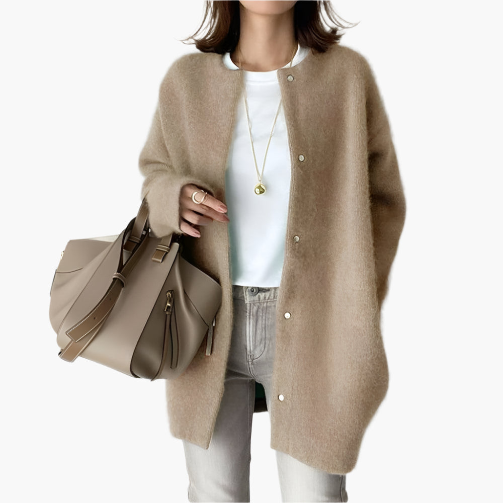 Drune | Strickjacke im Oversize-Look - Modischer Casual Cardigan für Alltag und Büro