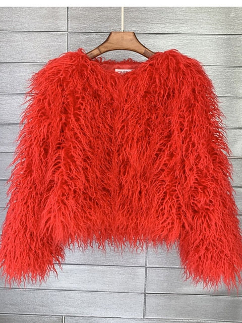 Drune | Eleganter Warmer Kunstpelzmantel für Herbst und Winter
