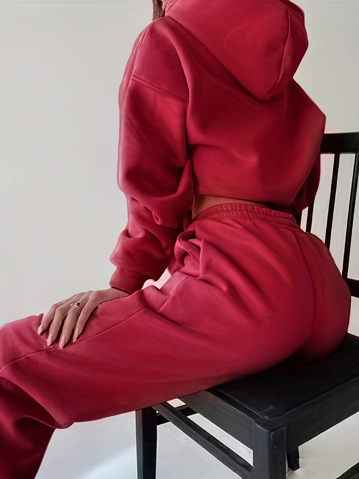 Drune | Oslo Damen Set – Zweiteiliges Set aus Kapuzenpullover und Sweatpants für lässigen Stil und maximalen Komfort.