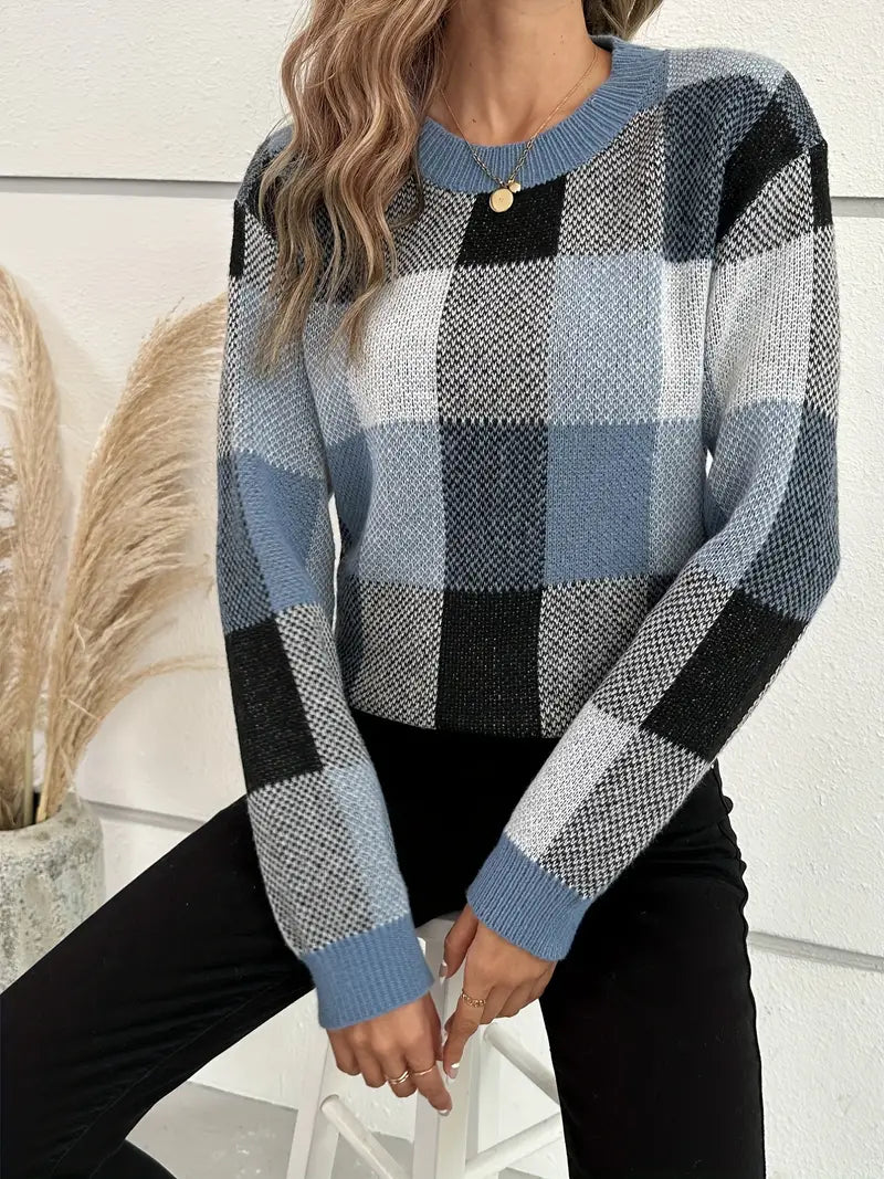 Drune | Karierter Pullover