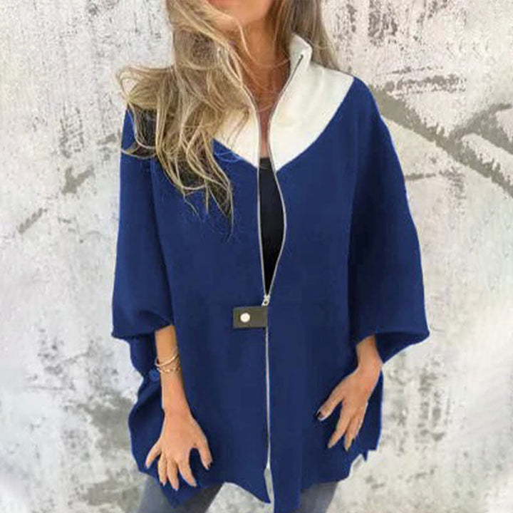 Drune | Stylish two-tone long jacket for elegant layered looks