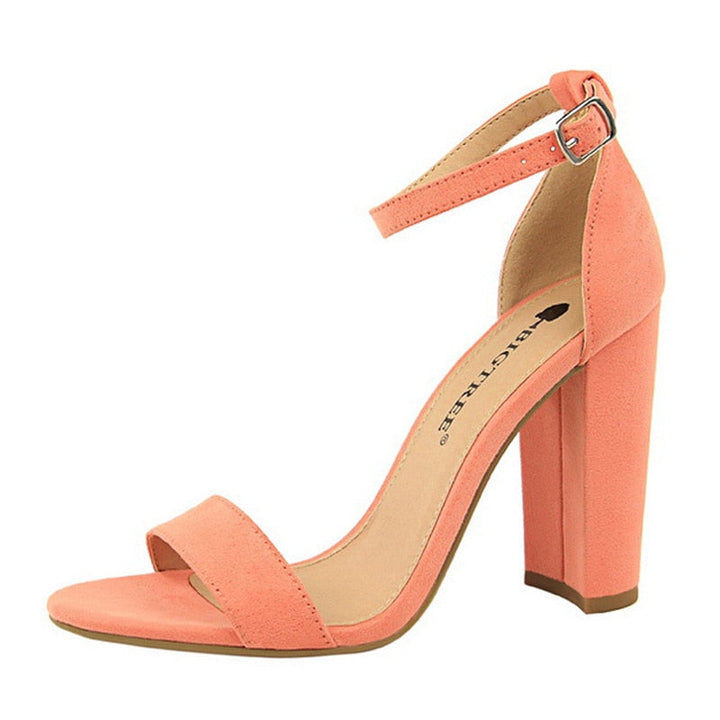 Drune | Buckle Block High Heels Pumps
