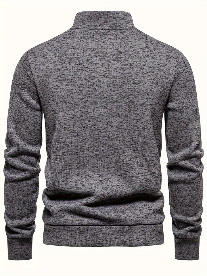 Drune | Strickpullover mit Knöpfen und Hohem Kragen Bequem und Warm Acryl