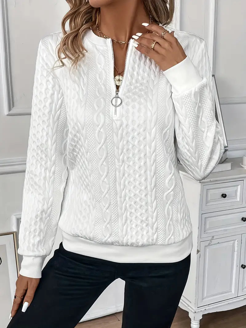 Drune | Eleganter Pullover mit Reißverschluss