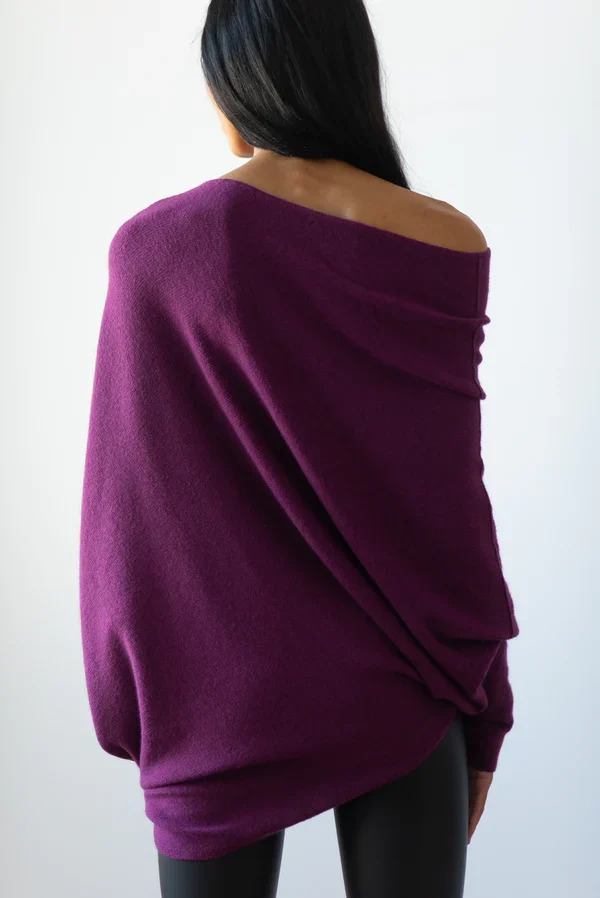 Drune | Asymmetrisch Drapierter Pullover
