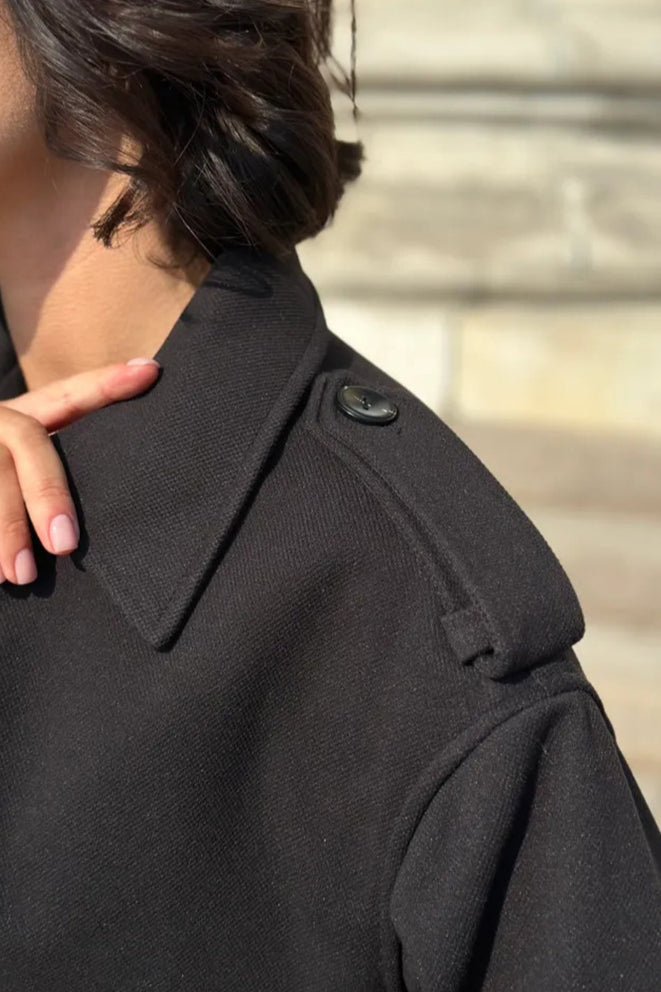 Drune | Trench-Stil Kurzjacke