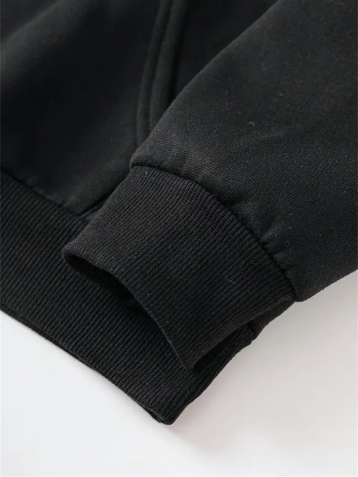 Drune | Kapuzenpullover mit Weihnachtsdruck Baumwolle Weihnachtsmann Design
