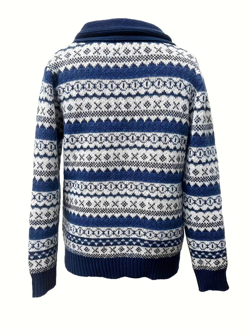 Drune | Streifenmuster-Cardigan