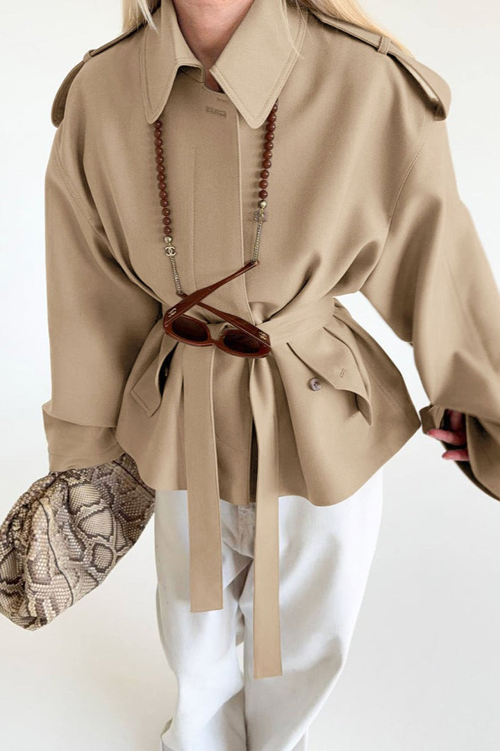 Drune | Fake Suede Drapierung Jacke