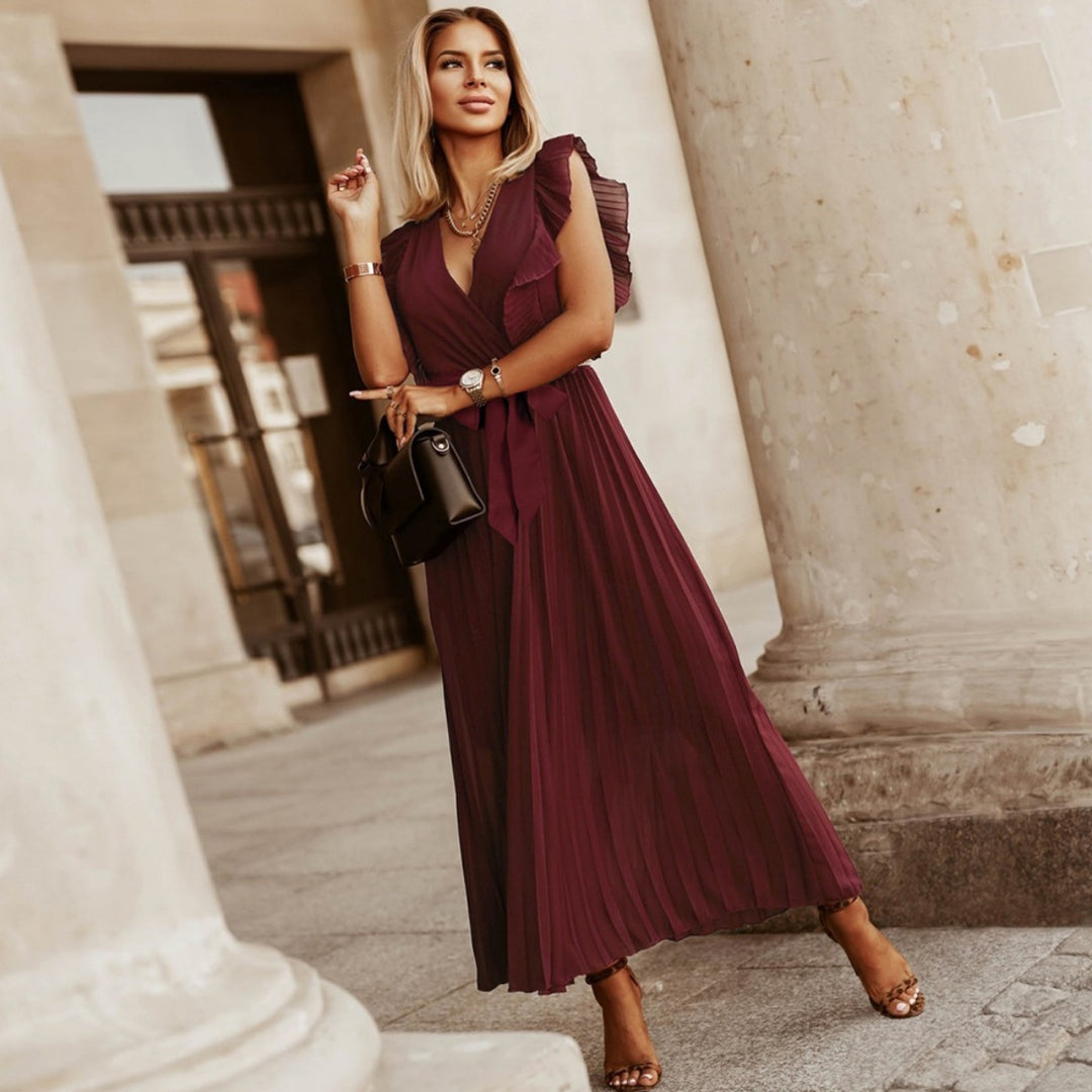 Drune | Plissee-Kleid aus Chiffon