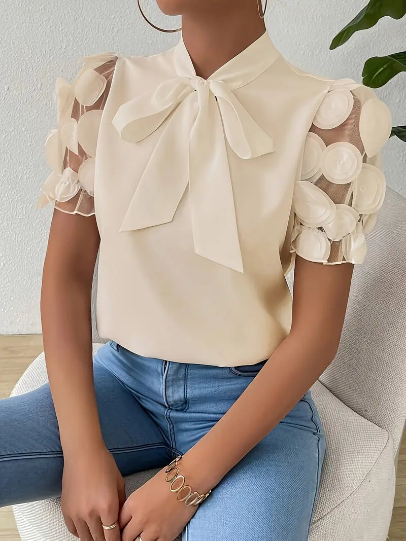 Drune | Bluse mit Transparenten Puffärmeln
