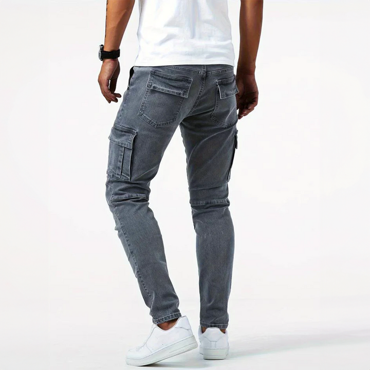 Drune | Denim Cargo Jeans