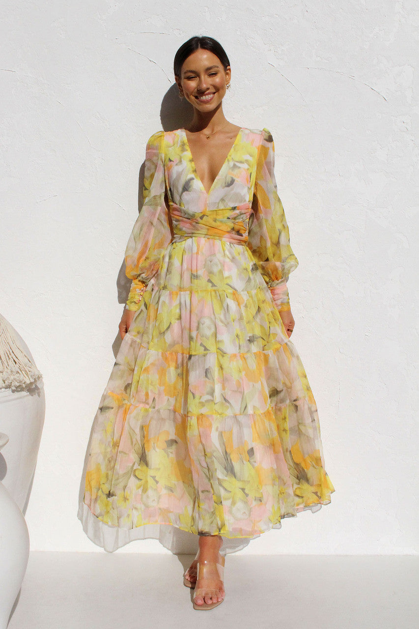 Drune | Wickelkleid Mit Blumenmuster Für Damen