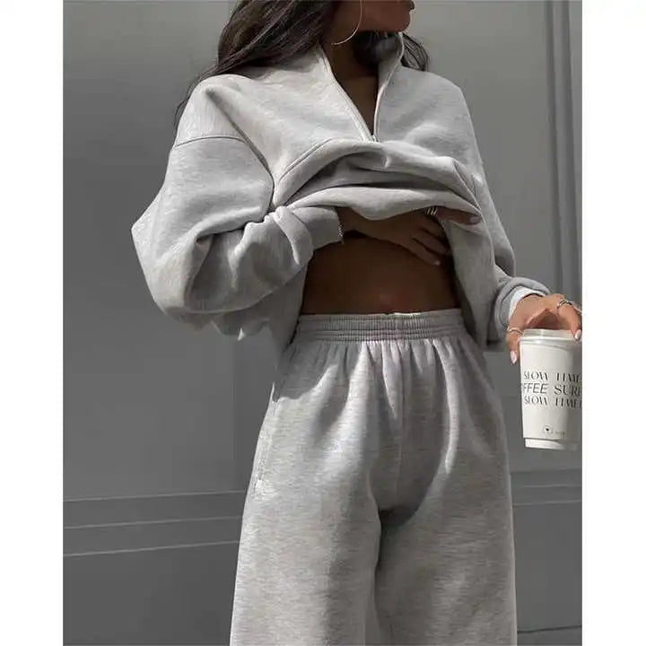 Drune™ - Neu Polokragen Mode Sweatshirt Anzug [Letzter Tag Rabatt]