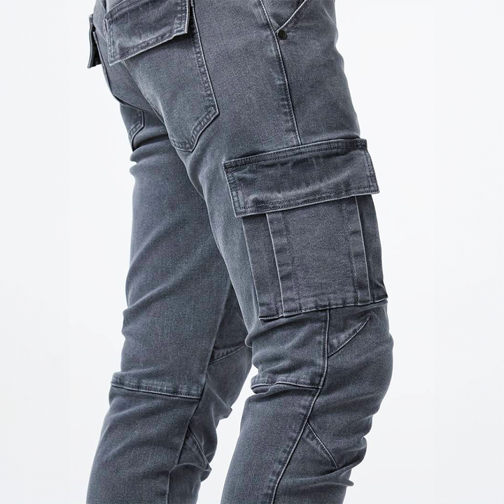 Drune | Denim Cargo Jeans