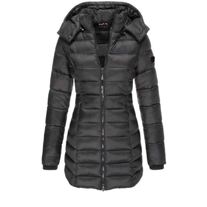 Drune | Steppjacke mit Kapuze und Schmalem Schnitt