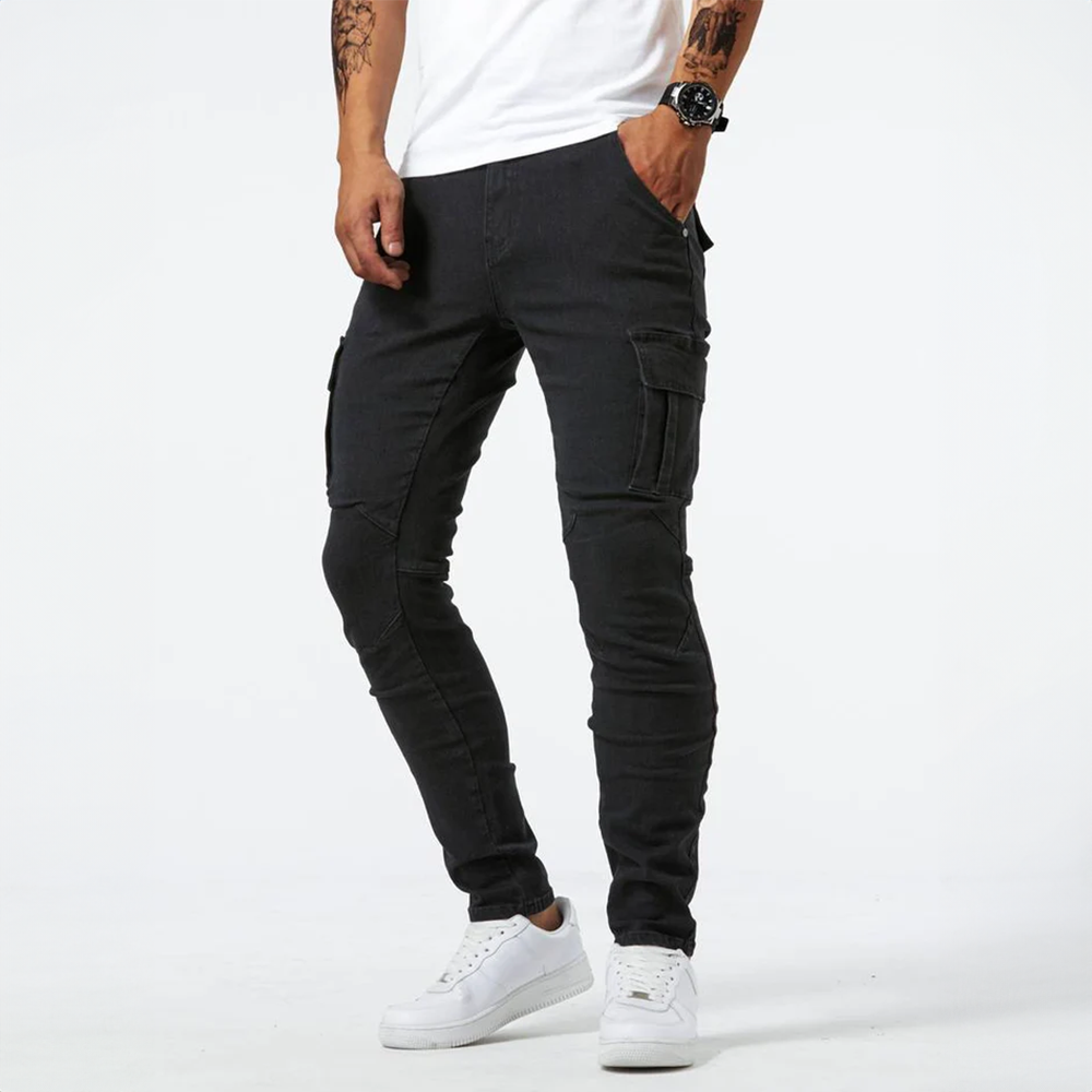 Drune | Denim Cargo Jeans