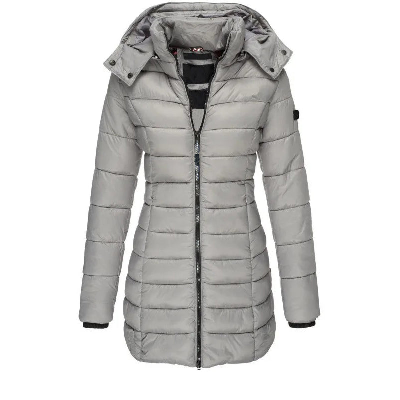 Drune | Steppjacke mit Kapuze und Schmalem Schnitt