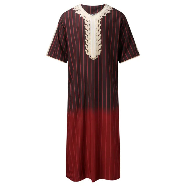 Drune | Lockere Fleece mit V-Ausschnitt Djellaba