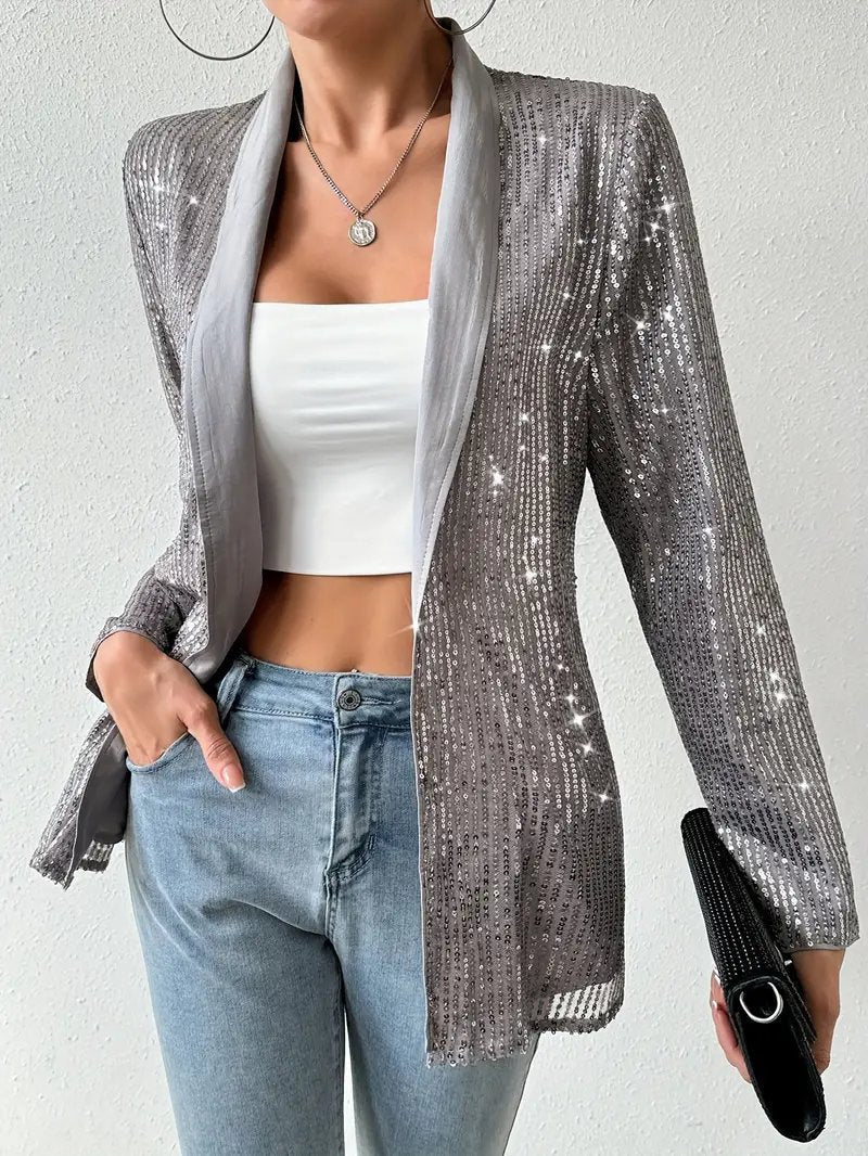 Drune | blazer mit glanzenden pailletten aerys