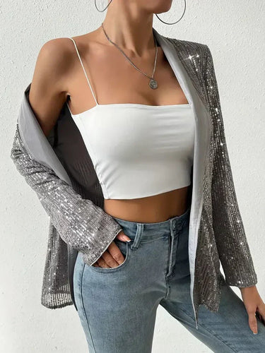 Drune | blazer mit glanzenden pailletten aerys