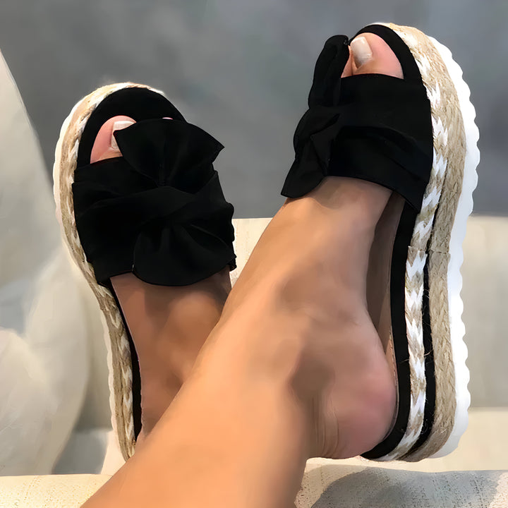 Drune | Damensandalen Mit Lockenwicklern