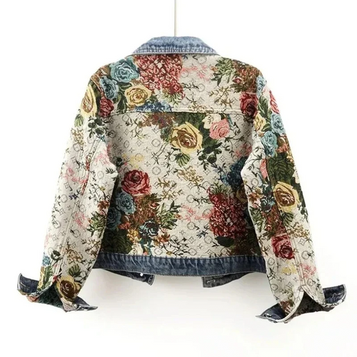 Drune | Jeansjacke mit Blumen