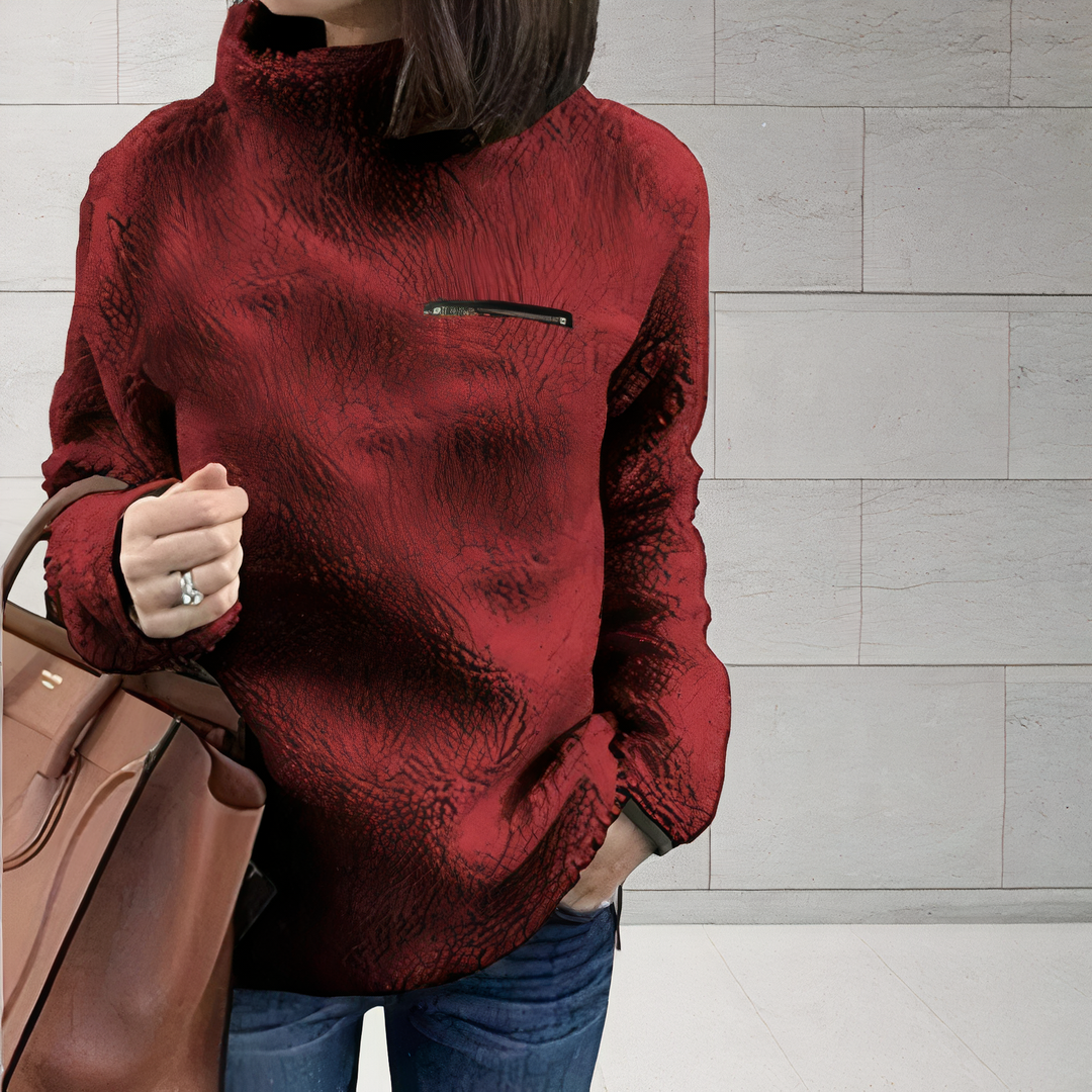 Drune | Woll-Rollkragenpullover mit Druck