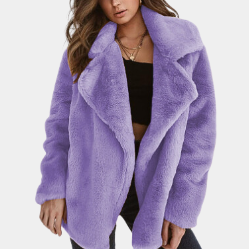 Drune | Warme Teddy Winterjacke für Damen