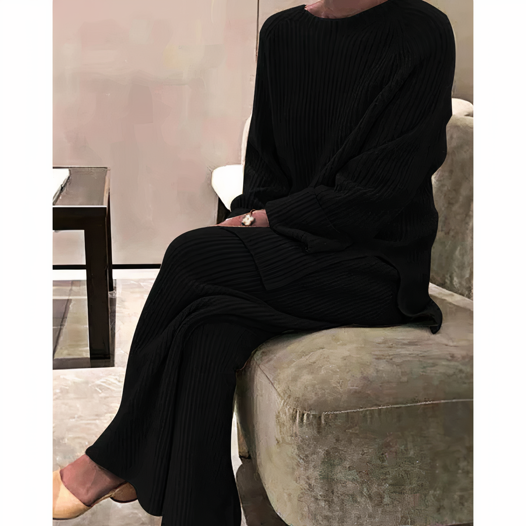 Drune | Lässiges Set aus Strickpullover und Hose