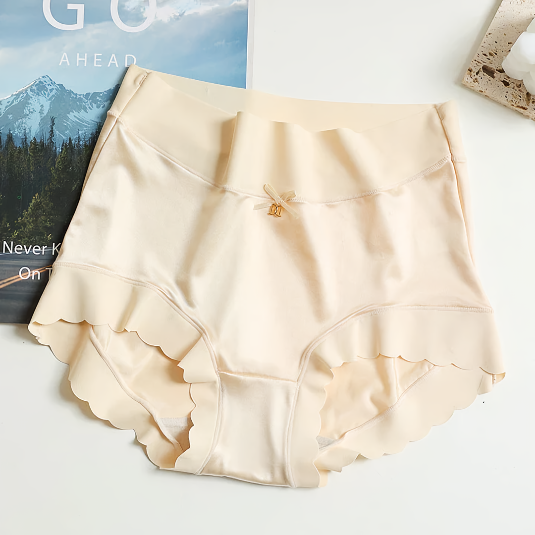 Drune | 5-Teilige Nahtlose Seidensatin-Unterwäsche Für Damen