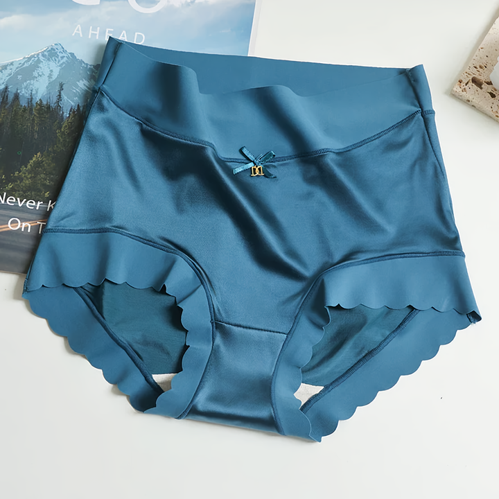 Drune | 5-Teilige Nahtlose Seidensatin-Unterwäsche Für Damen