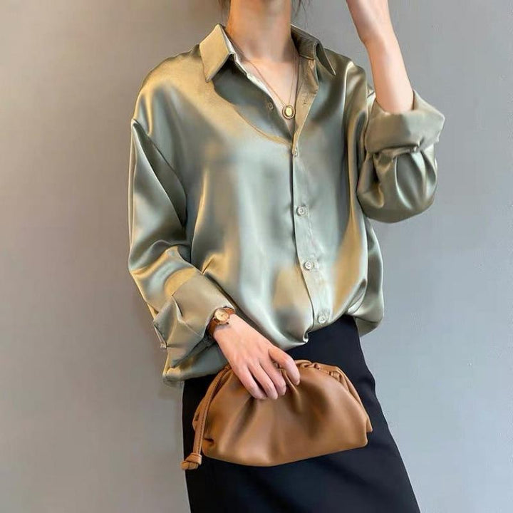 Drune | Luxe Schicke Bluse Aus Seide