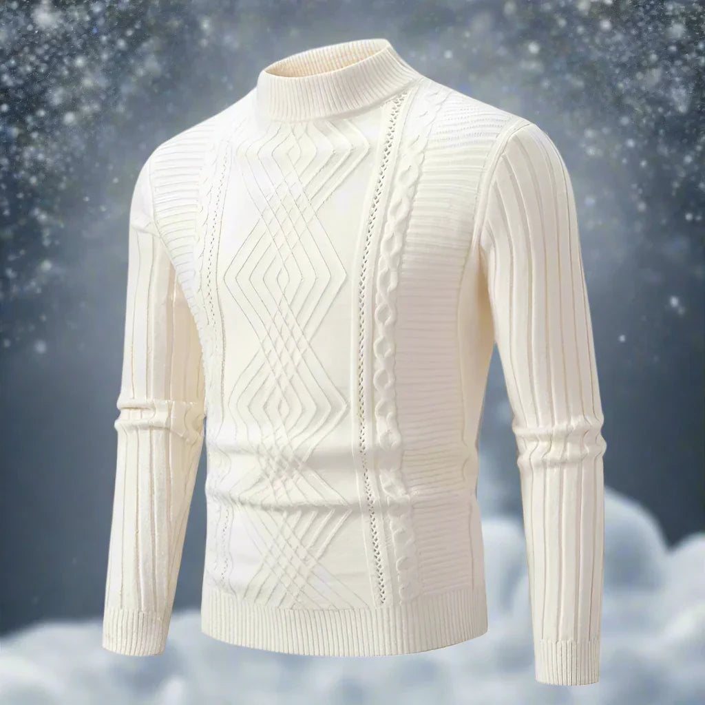 Drune | Wool Rollneck Sweater Cable Knit Roll Neck Sweater