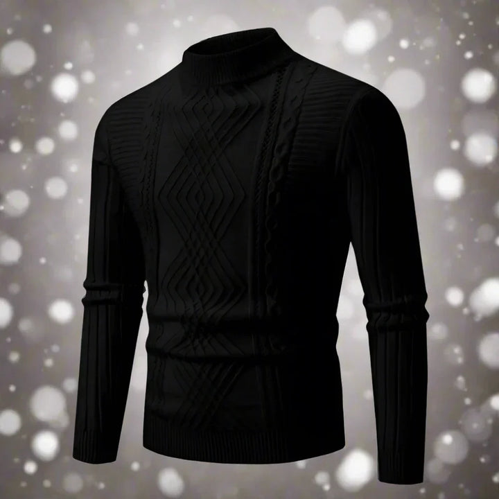 Drune | Wool Rollneck Sweater Cable Knit Roll Neck Sweater