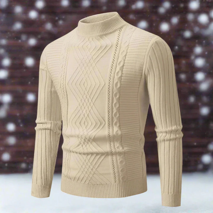 Drune | Wool Rollneck Sweater Cable Knit Roll Neck Sweater