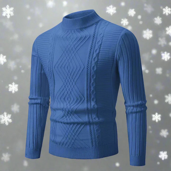 Drune | Wool Rollneck Sweater Cable Knit Roll Neck Sweater