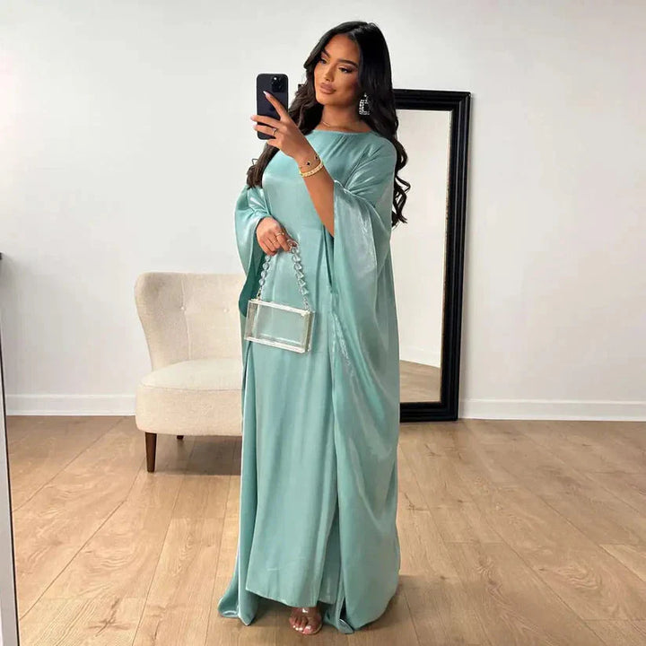 Drune | Elegant Fledermausärmel Maxikleid Drune | Kleid
