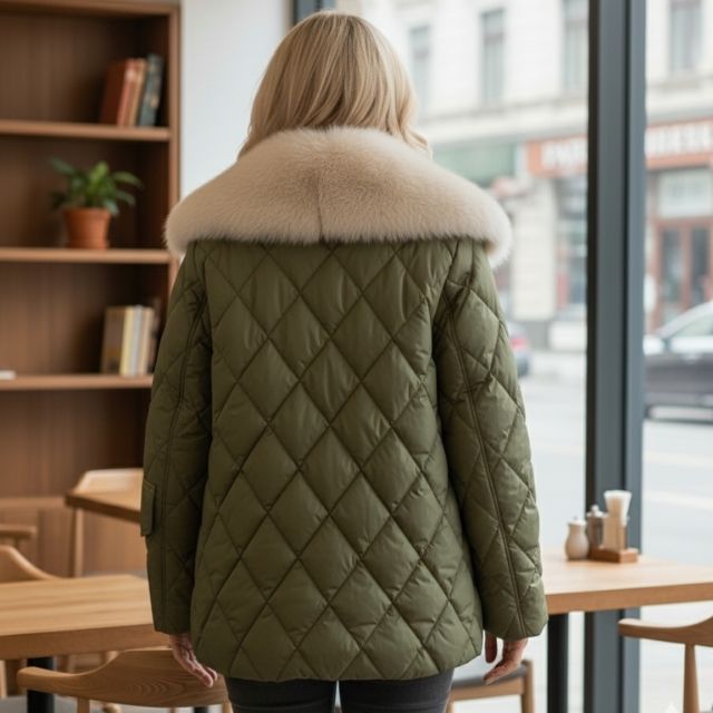 Drune | Elegante Daunenjacke für Damen mit warmem Futter