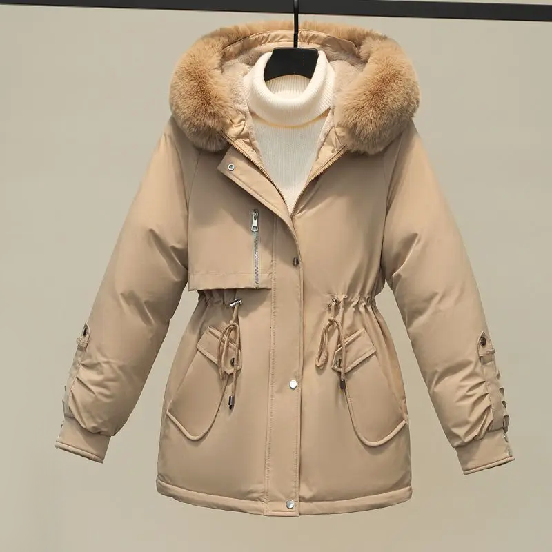 Drune | Damen Gesteppte Winterjacke Mit Pelzkragen
