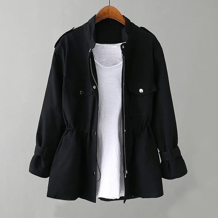 Drune | Verstellbarer Tailleneinsatz Utility Trenchcoat Für Frauen