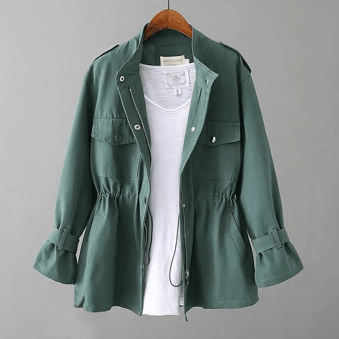Drune | Verstellbarer Tailleneinsatz Utility Trenchcoat Für Frauen
