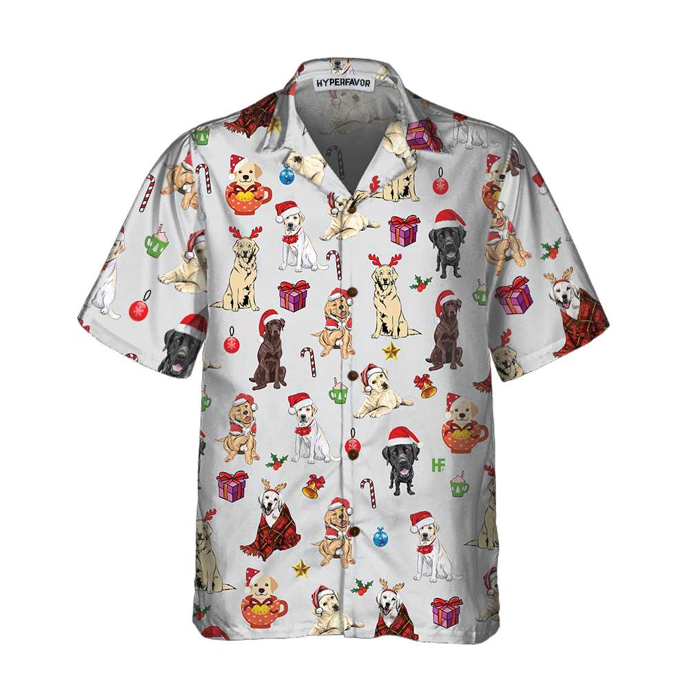 Drune | Niedlicher Labrador Retriever Für Weihnachten Hawaiian Shirt, Lustiges Labrador Weihnachts Shirt, Bestes Weihnachtsgeschenk