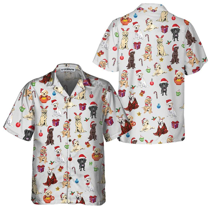 Drune | Niedlicher Labrador Retriever Für Weihnachten Hawaiian Shirt, Lustiges Labrador Weihnachts Shirt, Bestes Weihnachtsgeschenk