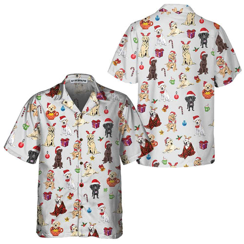 Drune | Niedlicher Labrador Retriever Für Weihnachten Hawaiian Shirt, Lustiges Labrador Weihnachts Shirt, Bestes Weihnachtsgeschenk