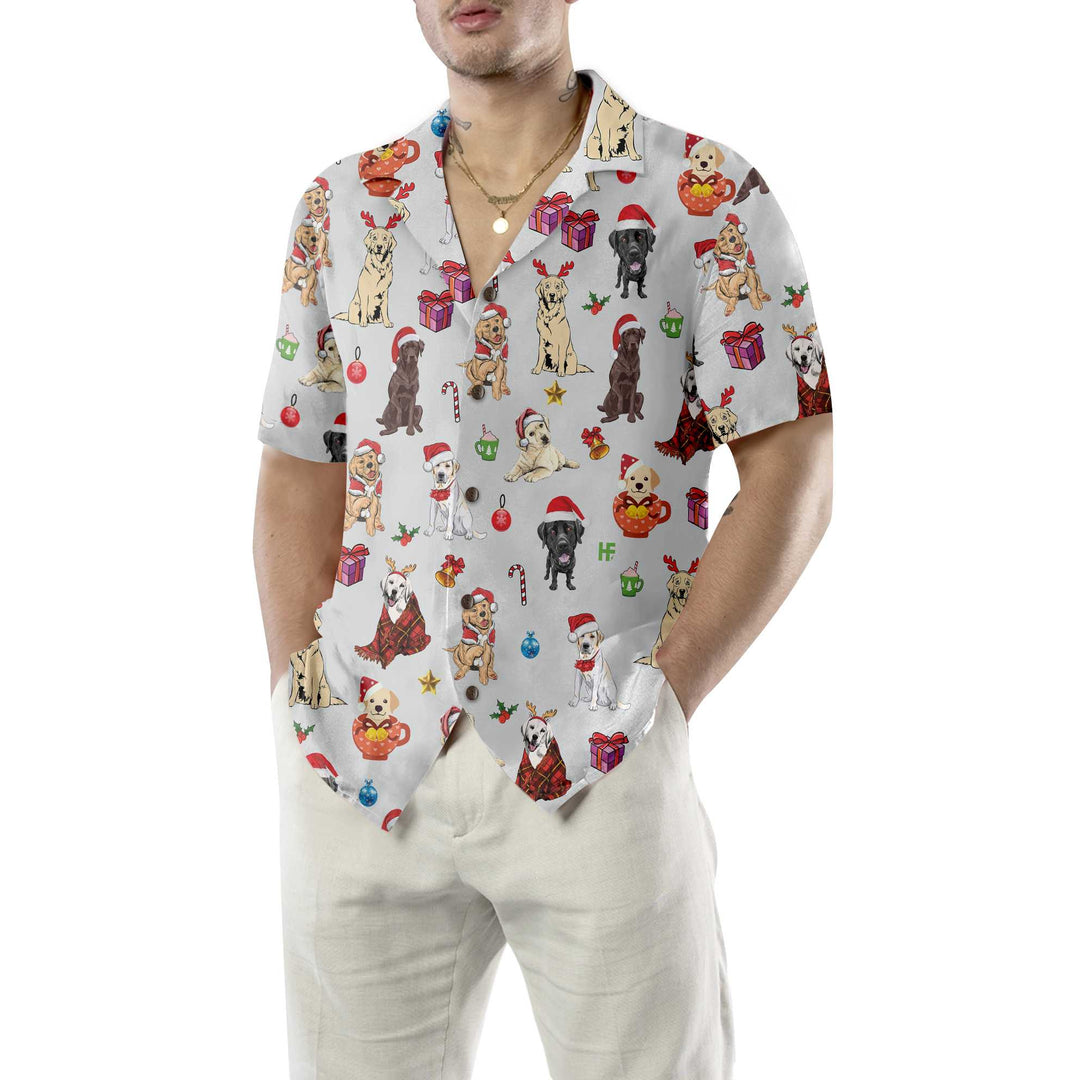 Drune | Niedlicher Labrador Retriever Für Weihnachten Hawaiian Shirt, Lustiges Labrador Weihnachts Shirt, Bestes Weihnachtsgeschenk