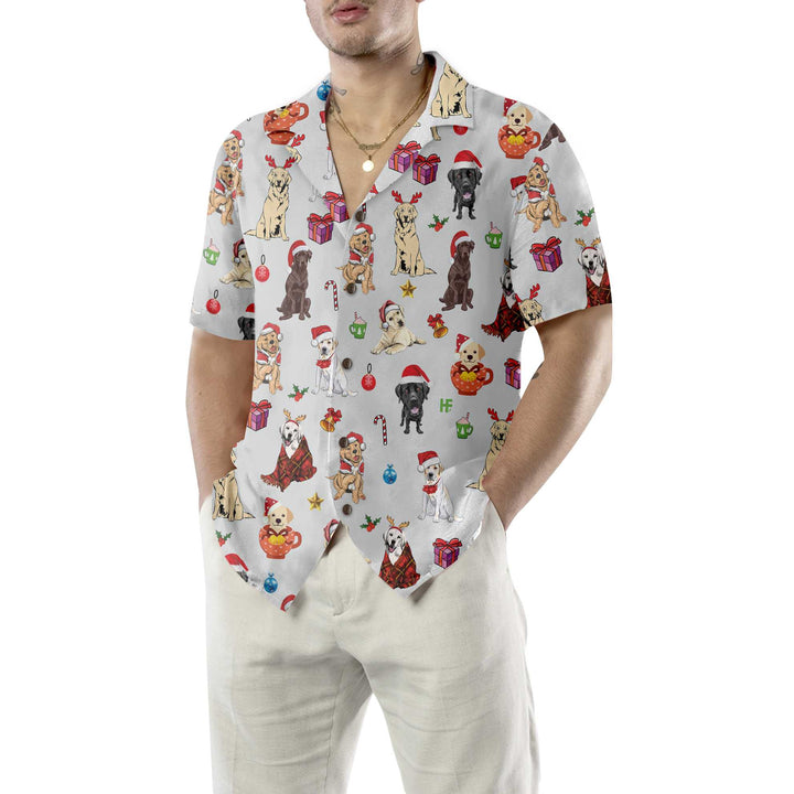 Drune | Niedlicher Labrador Retriever Für Weihnachten Hawaiian Shirt, Lustiges Labrador Weihnachts Shirt, Bestes Weihnachtsgeschenk