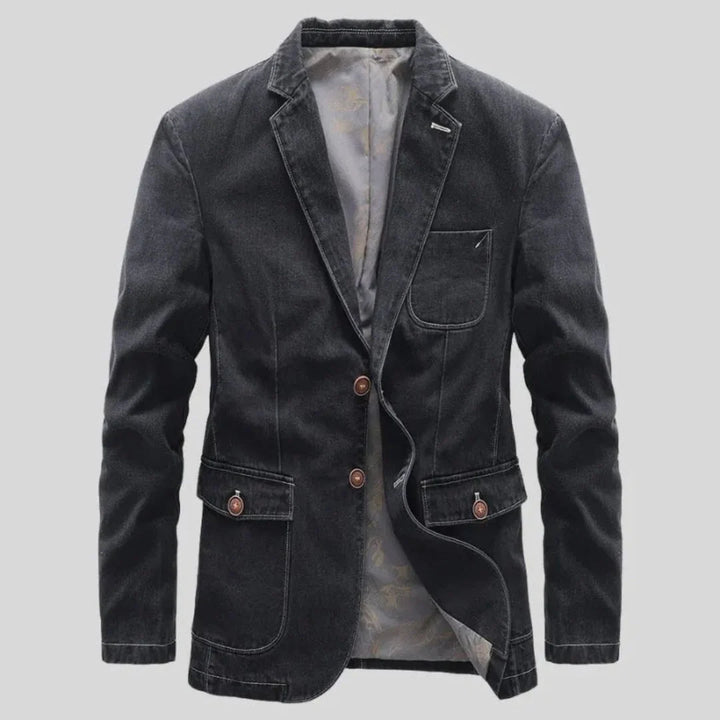 Drune | Robuster Denim Blazer