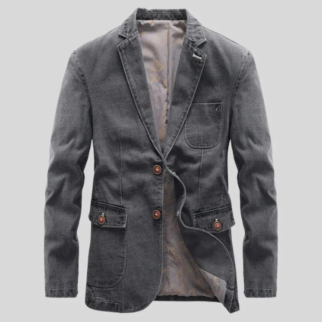 Drune | Robuster Denim Blazer
