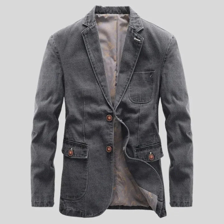 Drune | Robuster Denim Blazer